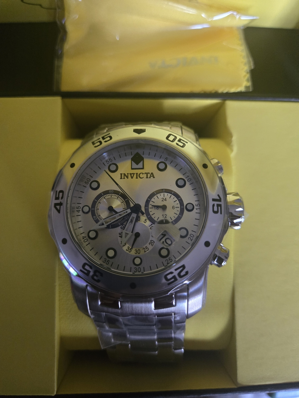 Invicta Men's Pro Scuba Silver Stainless Steel Chronograph Watch - Silver Dial
